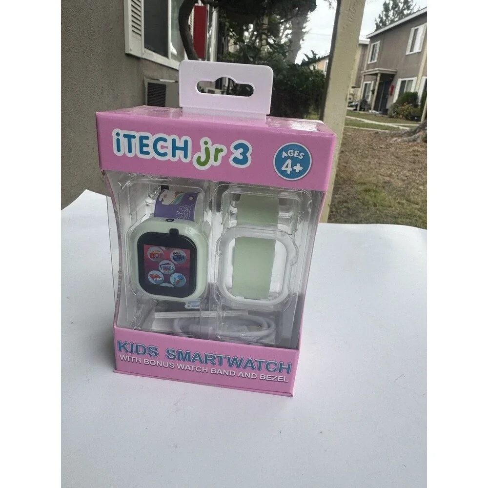 iTech Jr 3 Kids Smartwatch Touch Screen Bonus Band Unicorn Pink New